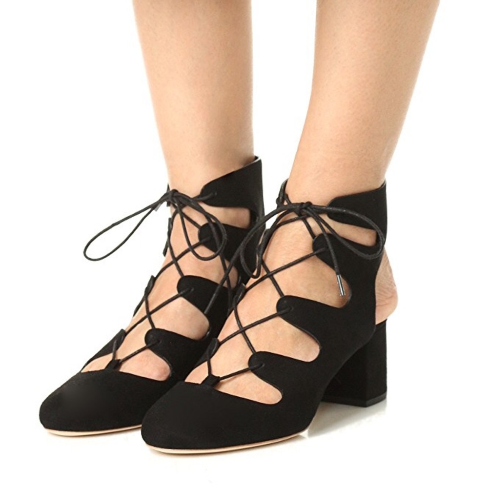 Loeffler Randall Lexi Lace Up Pumps